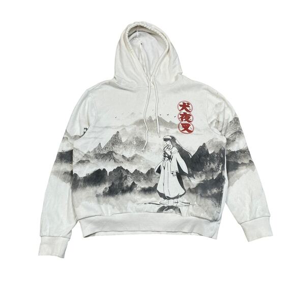 Inuyasha Japanese Print AOP Boxy Hoodie 2009 Men's Small Anime - Picture 1 of 11